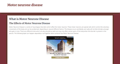 Desktop Screenshot of motorneuronedisease.org